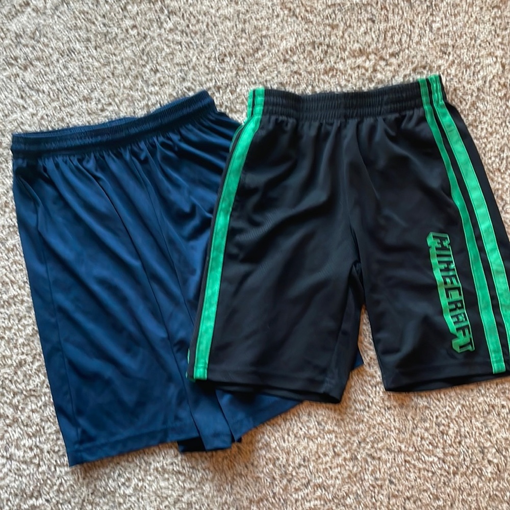 Kids athletic Shorts- Minecraft too